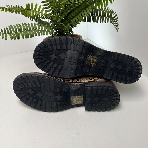 Dolce Vita Sophie Girl Leopardess Tan Leopard Print Red with‎ shoestrings Size 4 - Picture 7 of 12